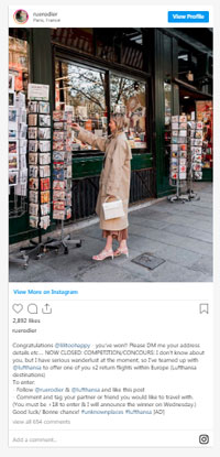 مسابقه در اینستاگرام